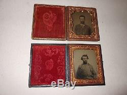 Civil War (Battle Shirts) Confederate Soldiers 1/6 Ambrotype Full Case