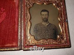 Civil War (Battle Shirts) Confederate Soldiers 1/6 Ambrotype Full Case