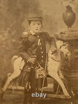 Civil War Boy Soldier Photograph CDV W E Armstrong Nashville Tennessee RARE