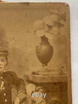Civil War Boy Soldier Photograph CDV W E Armstrong Nashville Tennessee RARE