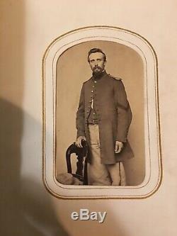 Civil War CDV Album Loaded 3 Identified Soldiers KILPATRICK Cavalry Artillery