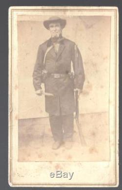 Civil War CDV Confederate Bushwacker or Trans- Mississippi Soldier
