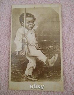 Civil War CDV Of A Young Boy As A Marching Soldier! (Rare Find)