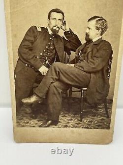 Civil War CDV Photo of 2 Union Soldiers Philadelphia