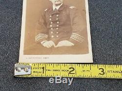 Civil War CDV US Navy George F Kutz Signed Original USN soldier