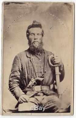 Civil War CDV of a heavily armed Ohio Soldier