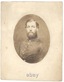 Civil War Cabinet Card Unidentified Soldier Photograph