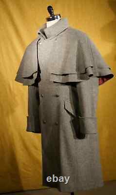 Civil War Confederate Soldier's Great Coat CS Enlisted Officer's Grey Overcoat