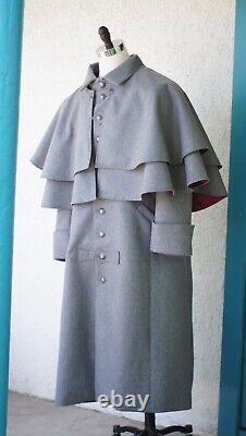 Civil War Confederate Soldier's Great Coat CS Enlisted Officer's Overcoat