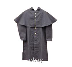 Civil War Confederate Soldier's Great Coat CS Enlisted Officer's Overcoat Black