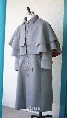 Civil War Confederate Soldier's Great Coat CS Enlisted Officer's Wool Overcoat