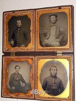 Civil War (Confederate) Soldiers 1/6 Plate Ambrotype Thermoplastic Case