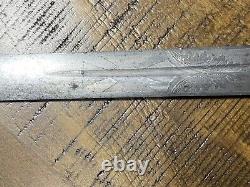 Civil War Era Masonic Mason Sword Sir Eugene F. Falconnet Soldier D B Howell