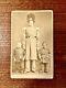 Civil War Era Photo CDV Midget Dwarf Man & Giant Antique Circus Side Show 1800s