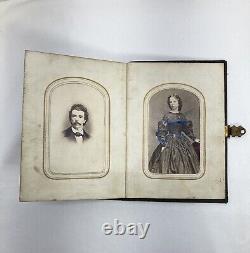 Civil War General McClellan Union Army Soldier Antique Family Photo Album