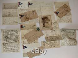 Civil War Gettysburg Battle Letter(s) & CDV Photo of Union Cavalry Soldier