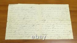 Civil War Handwritten Discharge Letter For Union Soldier Who Was In Vicksburg