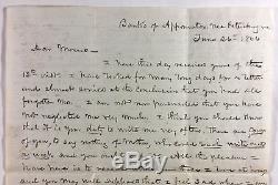 Civil War Letter Union Soldier Describes Assault in Siege of Petersburg VA 1864