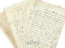 Civil War Letters PA 119 Soldier Reveals Rebel Bullets To Cap, Grant's VA Plans