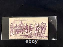 Civil War Magnus Patriotic Cover Army Troop Movement Soldier Camp Scene Rare