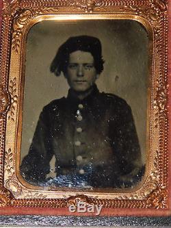 Civil War Militia Military Soldier Tintype Daguerreotype Ambrotype Photograph