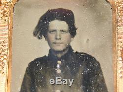 Civil War Militia Military Soldier Tintype Daguerreotype Ambrotype Photograph