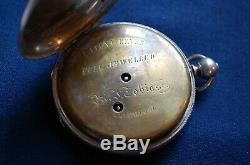 Civil War Period, Imported Pocket Watch with Etched Design of Soldier