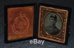 Civil War Soldier 1/16 Plate Tintype Decorative Thermoplastic Case & Mat