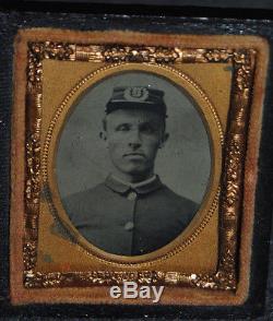 Civil War Soldier 1/16 Plate Tintype Decorative Thermoplastic Case & Mat