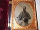 Civil War Soldier 1/2 Plate Tintype & Thermoplastic Case
