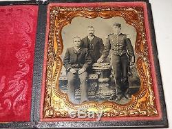 Civil War Soldier 1/6 Plate Tintype - Full Case