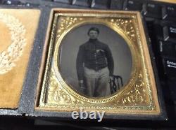 Civil War Soldier 1/6 plate Full union case