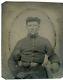 Civil War Soldier, 101 on Cap Box, Revolver in Hand, US Buckle, Ninth-Plate Tin