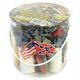 Civil War Soldier 102 Piece Playset Bucket of 54mm Plastic Army Men and New