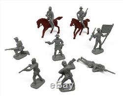 Civil War Soldier 102 Piece Playset Bucket of 54mm Plastic Army Men and New