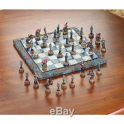 Civil War Soldier Chess Board And Game Piece Set Classic Union Confederate NEW