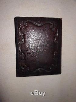Civil War Soldier Corps Badge 1/4 Plate Tintype Full Case