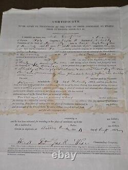 Civil War Soldier Document for Pay Dated 1862