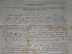 Civil War Soldier Document for Pay Dated 1862