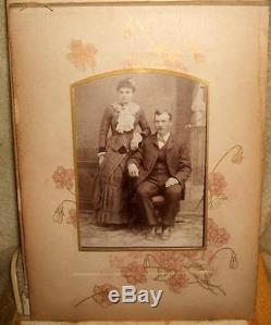 Civil War Soldier Family Album with Album Card Photo of Soldier