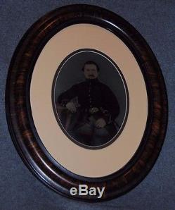 Civil War Soldier Full Plate Tintype Framed/Matted