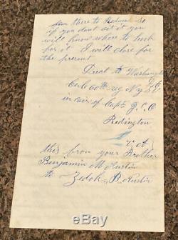 Civil War Soldier Letter July 27, 1862
