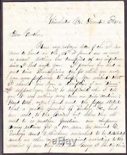 Civil War Soldier Letter Samuel Pierce 6th NY Heavy Art Winchester VA Dec 2 1864
