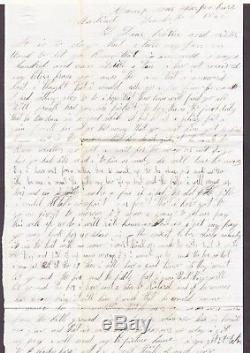 Civil War Soldier Letter William Vanauken 107th NY Camp Sharpsburg MD Dec 2 1862