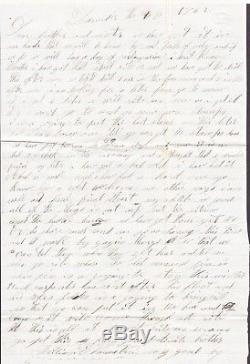 Civil War Soldier Letter William Vanauken 107th NY Camp Sharpsburg MD Dec 2 1862
