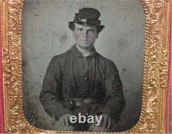 Civil War Soldier Photo Ambrotype Memorabilia withRevolver