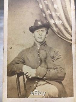 Civil War Soldier Photo T. M. Wells 6th Cavalry