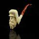 Civil War Soldier Pipe By Kenan Block Meerschaum-NEW Handmade With Case#128