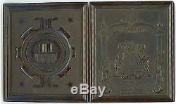 Civil War Soldier Tinted Tintype in Union Case, Quarter Plate 5-Cent Tax Stamp