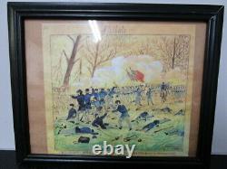 Civil War Soldier's Drawing of the Battle at Shiloh Artist Fred R. Ransom